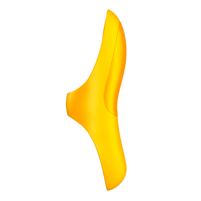 Клиторальный вибромассажер с креплением на палец Satisfyer Teaser, желтый