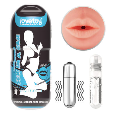 Мастурбатор Lovetoy Sex In A Can Mouth Stamina Tunnel-Vibrating