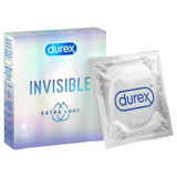 Изображение Презервативы Durex №3 Invisible Extra Lube (ультратонкие)