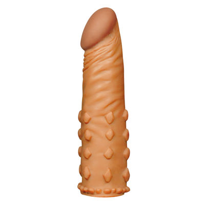 Насадка на пенис удлиняющая Super-Realistic Penis Extension Sleeve мулат