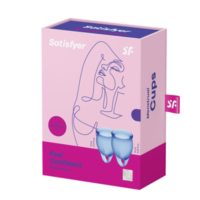 Satisfyer Менструальные чаши Feel Confident 15 и 20 мл синие