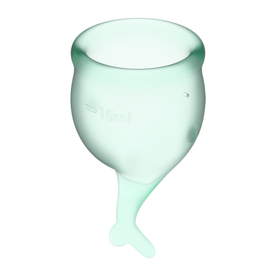 Satisfyer Менструальные чаши Feel Secure 15 и 20 мл зеленые