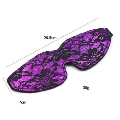 Дизайнерская кружевная маска фиолетовая 231800097