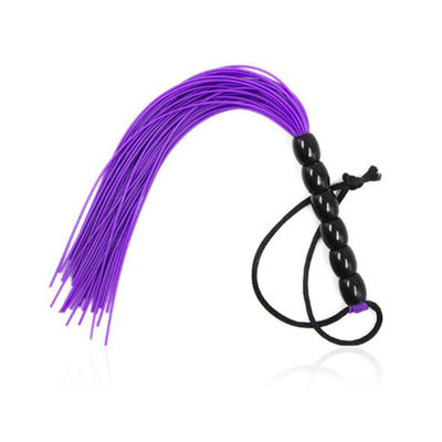 Маленькая резиновая плеть 21.5 см фиолетовая