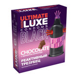 Изображение Презервативы Luxe BLACK ULTIMATE Реактивный Трезубец (Шоколад)