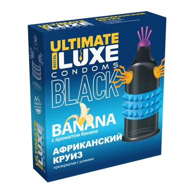 Изображение Презервативы Luxe BLACK ULTIMATE Африканский Круиз (Банан)
