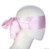 Сатиновая нежно-розовая маска-полоска