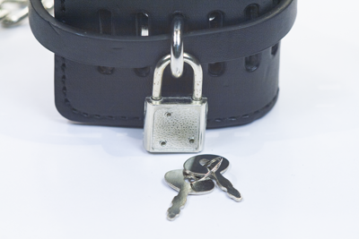БДСМ наручники с цепью черные 252410079
