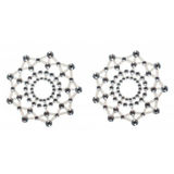 Пэстисы для груди круглые с кристаллами 201101030