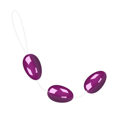 Анально-вагинальные шарики на веревке фиолетовые
