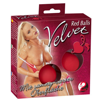 Шарики вагинальные Velvet Red Balls двойные