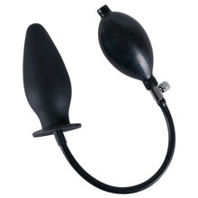 Анальная пробка Inflatable Dildo Butt Plug надувная черная