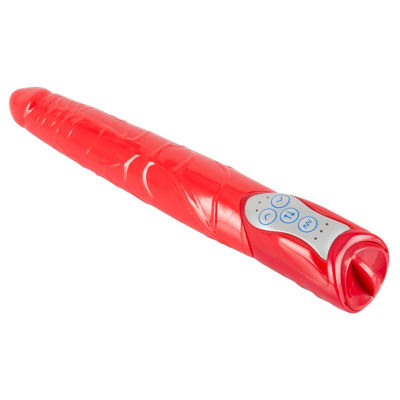 Вибратор Red Push с возвратно-поступательными движениями красный 19,5 см