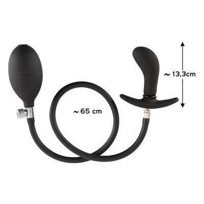 Анальная пробка с функцией увеличения размера You2Toys Inflatable Plug, черная