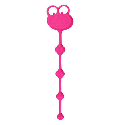 Анальная цепочка Silicone Frog Anal Beads Pink