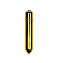 Вибропуля X-Basic Bullet Long 10 speeds золотая