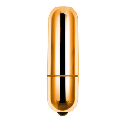 Вибропуля X-Basic Bullet Mini 10 speeds золотая