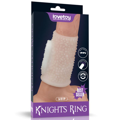 Насадка Vibrating Drip Knights Ring (White)
