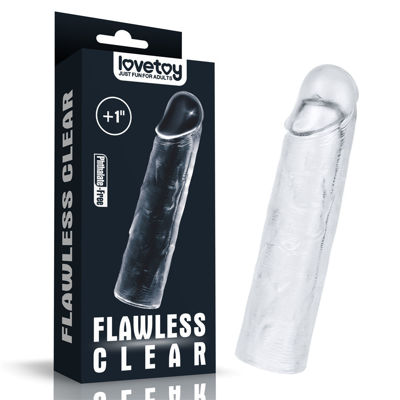 Прозрачная насадка- удлинитель Flawless Clear Penis Sleeve Add 1