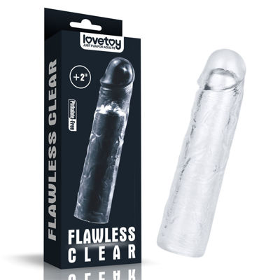 Прозрачная насадка- удлинитель Flawless Clear Penis Sleeve Add 2"