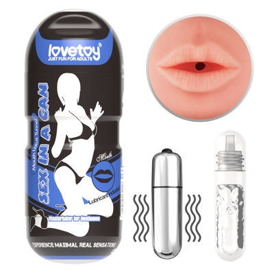 Мастурбатор Lovetoy Sex In A Can Mouth Lotus Tunnel-Vibrating