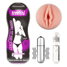 Мастурбатор Lovetoy Sex In A Can Vagina Stamina Tunnel-Vibrating