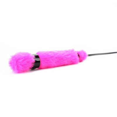 Стек сердце BDSM Арсенал с ручкой из розового меха
