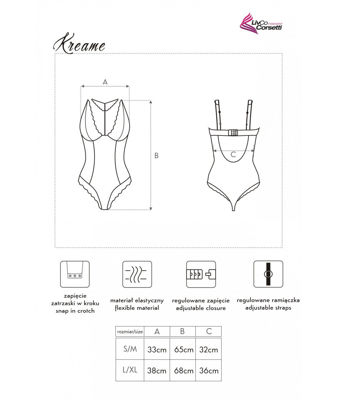 Боди LivCo Corsetti Fashion KREAME L/XL