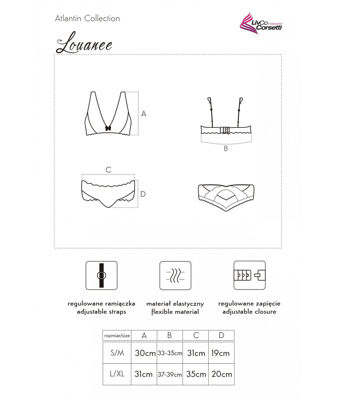 Комплект нижнего белья LivCo Corsetti Fashion LOUANEE S/M