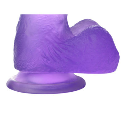 Фаллос на присоске Jelly Studs Crystal Dildo Small пурпурный