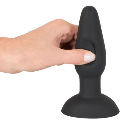 Анальная пробка Thumping rectum butt plug с вибрацией 15 см
