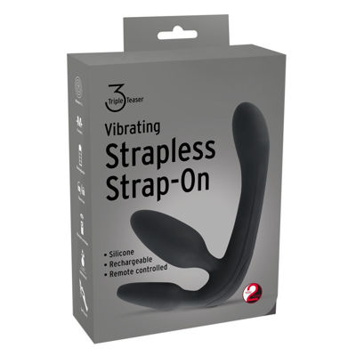 Многофункциональный страпон Strapless Strap-On черный