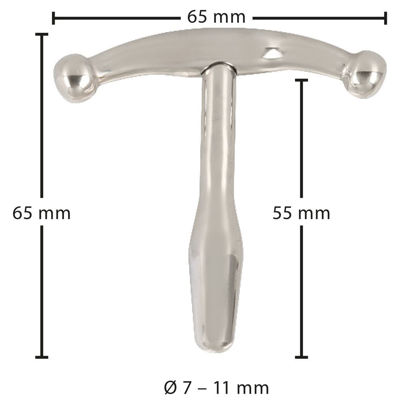 Металлический уретральный буж Penisplug Anchor Medium 11 мм