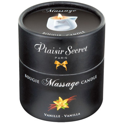 Массажная свеча Plaisir Secret Vanille с ароматом ванили 80 мл