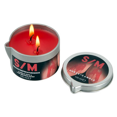 Красная низкотемпературная свеча S/M Candle in a Tin 100 гр