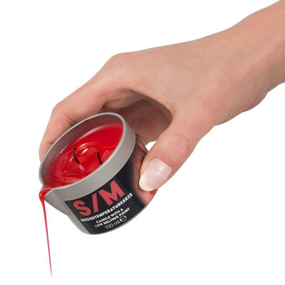 Красная низкотемпературная свеча S/M Candle in a Tin 100 гр