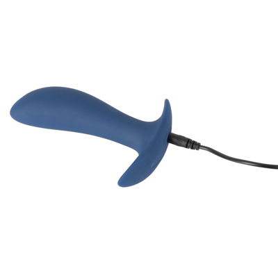 Анальная втулка Vibrating Butt Plug синяя 12 см
