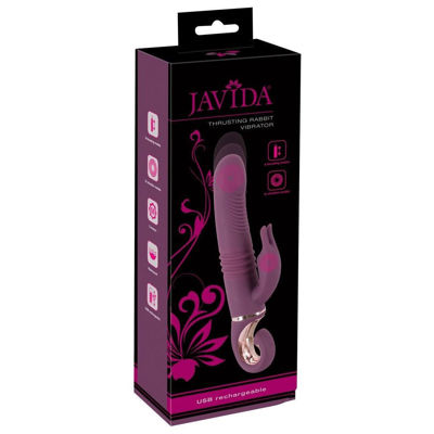 Вибратор силиконовый Thrusting Rabbit Vibrator Javida 25,5 см
