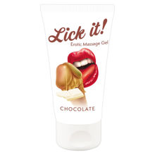 Съедобный массажный гель Lick It! Erotic Massage Gel Chocolate 50 мл