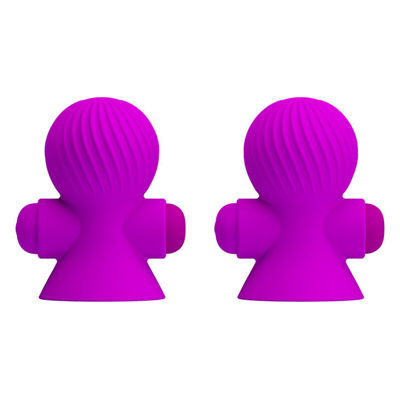 Вибропомпы для сосков Pretty Love Nipple Sucker пурпурные