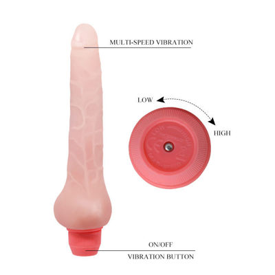 Гнущийся вибратор Flexi Vibe Sensual Spine телесный 18.8 см