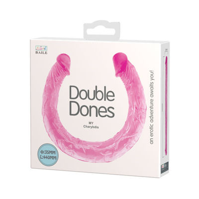 Фаллоимитатор Baile Double Dones двухголовый розовый