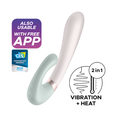 Вибромассажер Satisfyer Heat Wave Connect App (Mint)