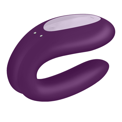 Satisfyer Вибратор для пар Double Joy с управлением через приложение,  фиолетовый
