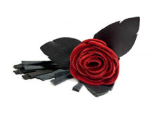 Плеть BDSM Арсенал красная роза с кожаными хвостами