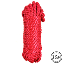 Бондажная нейлоновая верёвка красная  10 метров