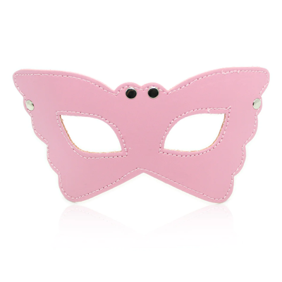 БДСМ маска-очки розовая