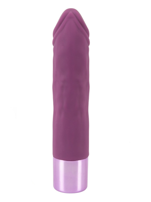 Реалистичный вибратор Elegant Series 14,3см фиолетовый