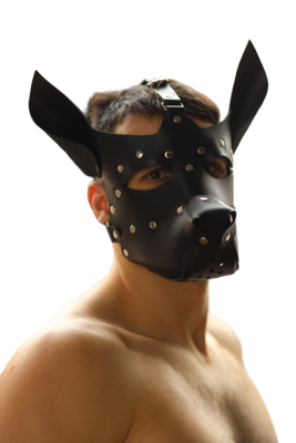 Маска собаки BDSM Арсенал из натуральной кожи