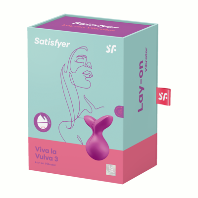 Клиторальный  стимулятор с вибрацией Satisfyer Viva La Vulva 3 фиолетовый